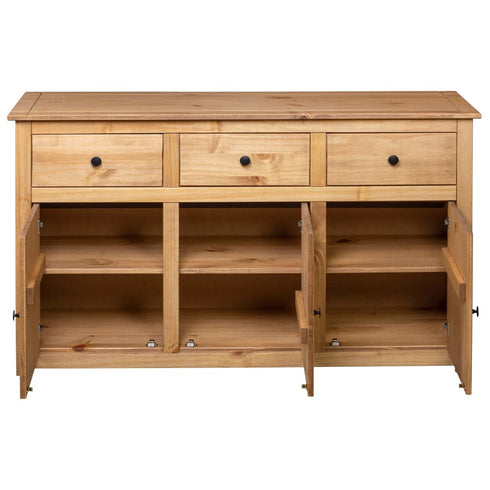 Rustika Rowe -  Sideboard 135x40x80 cm Solid Pinewood Panama Range